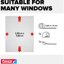 Insect Stop comfort Moustiquaire pour fenêtre - Moustiquaire auto-adhésive avec bande Velcro - Moustiquaire sans percer - anthracite (transparent),