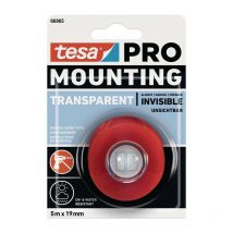 Tesa - Montaje de montaje de la banda adhirente Pro Transparente 66965 Longitud transparente 5 (por 12)