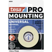 Mounting pro Universal 66958-00000-00 Ruban de montage blanc (l x l) 1.5 m x 9 mm 1 pc(s) W692982 - Tesa