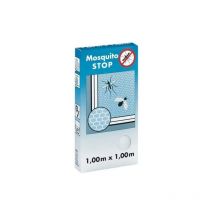 Moustiquaire pour fenêtre, 'stop', blanc, 1m x 1m