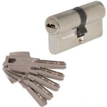 Tesa Assa Abloy - Cylindre 2 entrées s'entrouvrant nickelé - 30 x 30 mm - T60 - Tesa