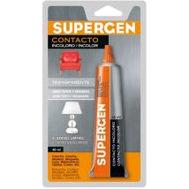 Colle multi-usage – 40 ml – Adhésif contact incolore à séchage rapide – Résistance thermique -10oC à 60oC