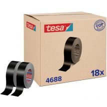Tesa - band 4688 Standard 04688-00000-00 Ruban adhésif toilé noir (l x l) 50 m x 50 mm 18 pc(s)
