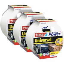 Universal 56348 Ruban adhésif toilé blanc (l x l) 10 m x 50 mm 3 pc(s) W818532 - Tesa