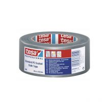 Professional standard repair tape roll 25mx50mm cloth/mesh grey. - Tesa