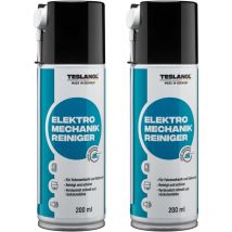 26017 Elektro-Mechanik-Reinigerspray, 200 ml, 2 Stück - Teslanol