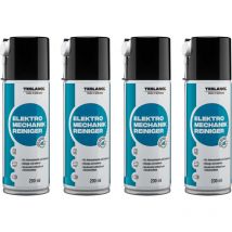 26017 Elektro-Mechanik-Reinigerspray, 200 ml, 4 Stück - Teslanol