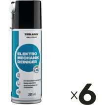 26017 Elektro-Mechanik-Reinigerspray, 200 ml, 6 Stück - Teslanol