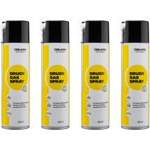 TESLANOL Druckluftspray 49752, 600 ml, 4 Stück