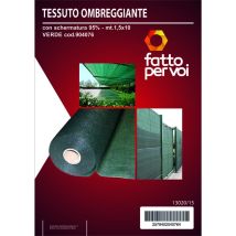 Tessuto Ombreggiante 80g/m² 1.5m x 10m – Facile da Installare – Frangivista per Giardino – Resistente ai Raggi UV
