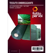 Tessuto Ombreggiante 80g/m² 1.5m x 5m – Frangivista – Facile da Installare – Resistente ai Raggi UV