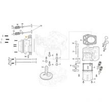 Original Stiga motor culata tre 635V tractor de césped 118551547/0
