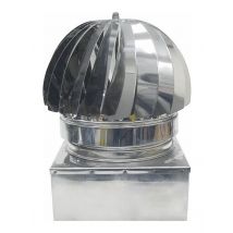 Testa Radiante per Camini con Base Quadra 37X37 cm Inox430