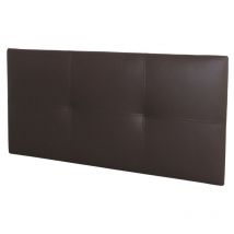 Testata del letto singolo Isabella in similpelle marrone cioccolato 105x52 cm