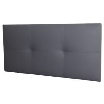 Testata Isabella Letto singolo in similpelle grigio 105x52 cm