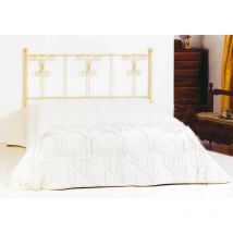 Testata Letto una piazza e mezza in Ferro Battuto Elena Colori Ferro: Avorio anticato