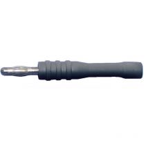 Testec - 21012 Adaptateur de mesure pointe de sonde pour connecteur femelle - Banane mâle 4 mm flexible gris