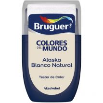 Tester Colores del Mundo Pintura para paredes monocapa Alaska Blanco Natural 30 ml - Bruguer