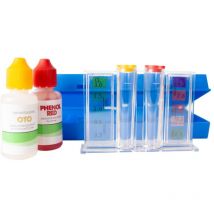 Testeur chlore / pH Analyse manuelle de l'eau avec liquide de test Piscine