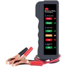 Testeur De Batterie De Voiture, 12v Testeur De Charge D'alternateur Avec Indicateur LED, Testeur Batterie 12v Détecteur D'alternateur Digital,