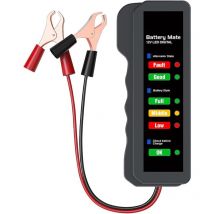 Testeur De Batterie De Voiture, 12v Testeur De Charge D'alternateur Avec Indicateur LED, Testeur Batterie 12v Détecteur D'alternateur Digital,