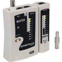 Basetech - Testeur de câbles BT-200 BT-200 Convient pour RJ-45, RJ-11, bnc
