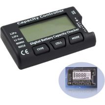 Testeur de capacité de Batterie numérique, Capacité de la Batterie de Tension Vérificateur Contrôleur Testeur avecEcran lcd, pour LiPo Vie NiMH Li-ION