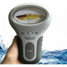 Lucky-88 - Testeur de pH de chlore 2 en 1, analyseur de qualité de l'eau de chlore, appareil de mesure CL2