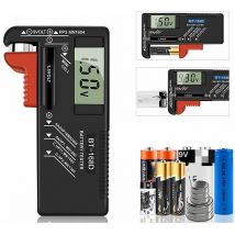 Euritecsa - Testeur de Piles numérique,Testeur de Piles Universel,Batterie Testeur,pour aa, aaa, c, d, PP3, 9V, 1.5V, Piles Bouton - Fonctionne sans