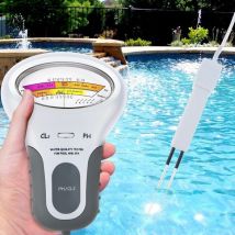 Vurahome - Testeur De Qualité D'Eau Piscine Ph Et Teneur En Chlore Électronique Câble 13 Cm