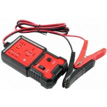 Testeur de Relais Automobile 12V, Vérificateur de Batterie de Voiture Outil de Diagnostic avec Pinces - Testeur de Relais pour Bateau, Moto, Voiture