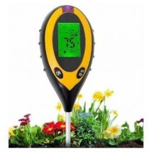 Debuns - Testeur de sol 4 en 1 pour le pH, la lumière, l'humidité et la température, testeur de sol pour plantes, jardin, ferme, intérieur, extérieur