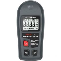 Durficst - L1 Luxmètre Numérique Mesureurs de Lumière à Plage Automatique 0-200,000 Lux Maintien des Données Photomètre de Poche pour Jardinage