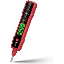 Durficst - Testeur de tension, testeur de prise avec écran lcd, testeur de fil sous tension/sans fil, alarme sonore de testeur électrique, détecteur