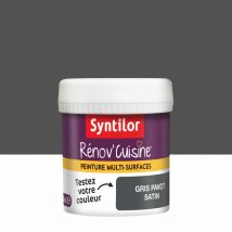 Testeur peinture gris pavot, 0.075 l, satin - Syntilor
