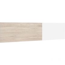 Testata Kate Testata letto sospesa Camera da letto design Sobrio moderno colore bianco e Sahara 209x53 cm