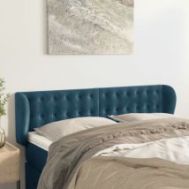 Maison Chic - Furniture Limited - Testiera ad Orecchio Blu Scuro 147x23x78/88