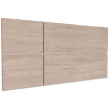 Testiera Elsa, Truciolato e Melamina ad alta densità, Rovere Aurora, 100 cm