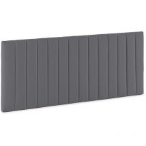 Testiera imbottita Eris 160x60 cm Grigio scuro
