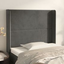 Furniture Limited - Testiera ad Orecchio Grigio Scuro