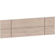 Testiera Elsa, truciolato e melamina ad alta densità, rovere Aurora, 160 cm