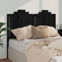 Les Tendances - vidaXL Testiera per Letto Nera 146x4x110 cm Legno Massello di Pino