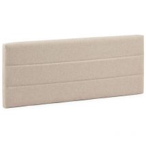 Testiera rivestita in tela Miconos 150x60 cm color Beige, Imbottita con Spuma, rifinita con effetto capitonné, 8 cm di spessore, Kit Montaggio Incluso