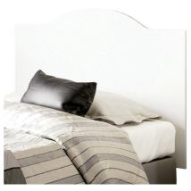 Testiera Valentina, Truciolato e Melamina ad alta densità, Bianco Atlante, 80 x 100 x 1