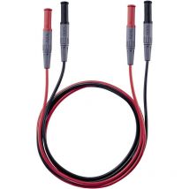 Testo - 0590 0013 Sicherheits-Messleitungs-Set Stecker 4 mm Stecker 4 mm 1.00 m Schwarz, Rot 1 St.