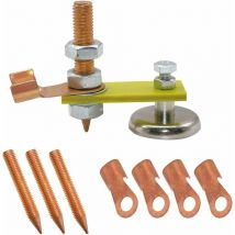 Ersandy - Tête D'aimant de Soudage, Outil D'accessoires de Soudage Accessoires de Soudage Pince de Masse Magnétique pour Soudage