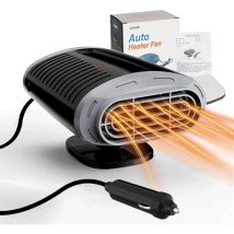 Chauffage de Voiture Portable, 12V 150W Réchauffeur de Voiture Portable, 2 en 1 Chauffage Desembuage Voiture avec Fonction de Chauffage et de