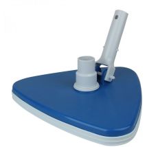Tête de balai aspirant triangulaire bleu pour manche standard ou télescopique Linxor