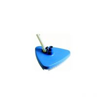 Tête de balai triangulaire pour aspirateur, bleue