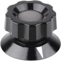 Tête de bouton rotatif Mentor 476.61 avec pointeur noir (ø x h) 31.5 mm x 24.5 mm 1 pc(s)